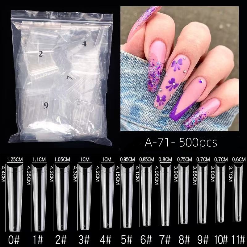 A-71 XXXL Coffin Tips 500pcs