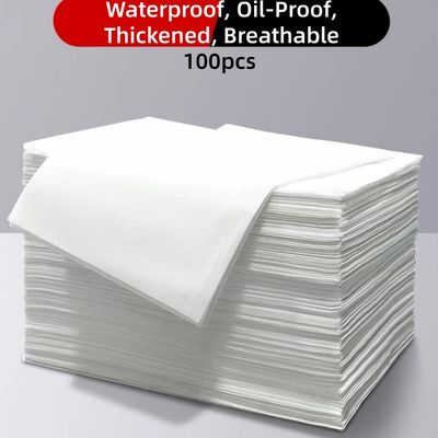 Disposable Non-Woven Fabric Beauty Salon/Hotel Bed Sheets – Waterproof, Oil-Proof, Thickened, Breathable 100pcs 180*80cm