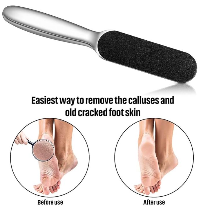 Coarse/Fine Double Side Stainless Steel Pedicure Foot File