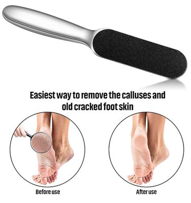 Coarse/Fine Double Side Stainless Steel Pedicure Foot File