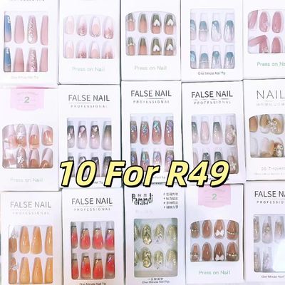 Random Press On Nail 10 Boxes R49 ( No Repeat)