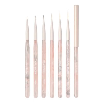 Smoke Pink Striping Brush with lid
