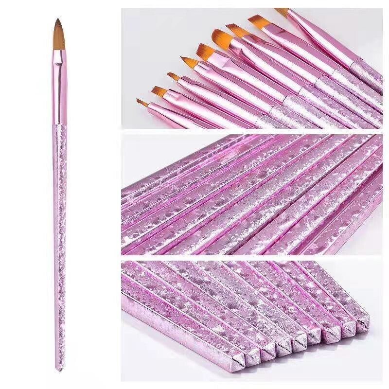Single Pink Acrylic Brush / Gel Brush