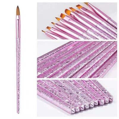 Single Pink Acrylic Brush / Gel Brush