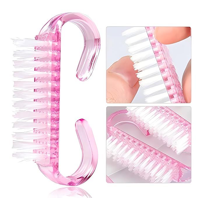 Handle Grip Nail Brush, Fingernail Scrub Cleaning Brush