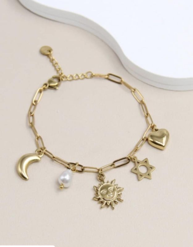 Bracelet soleil lune