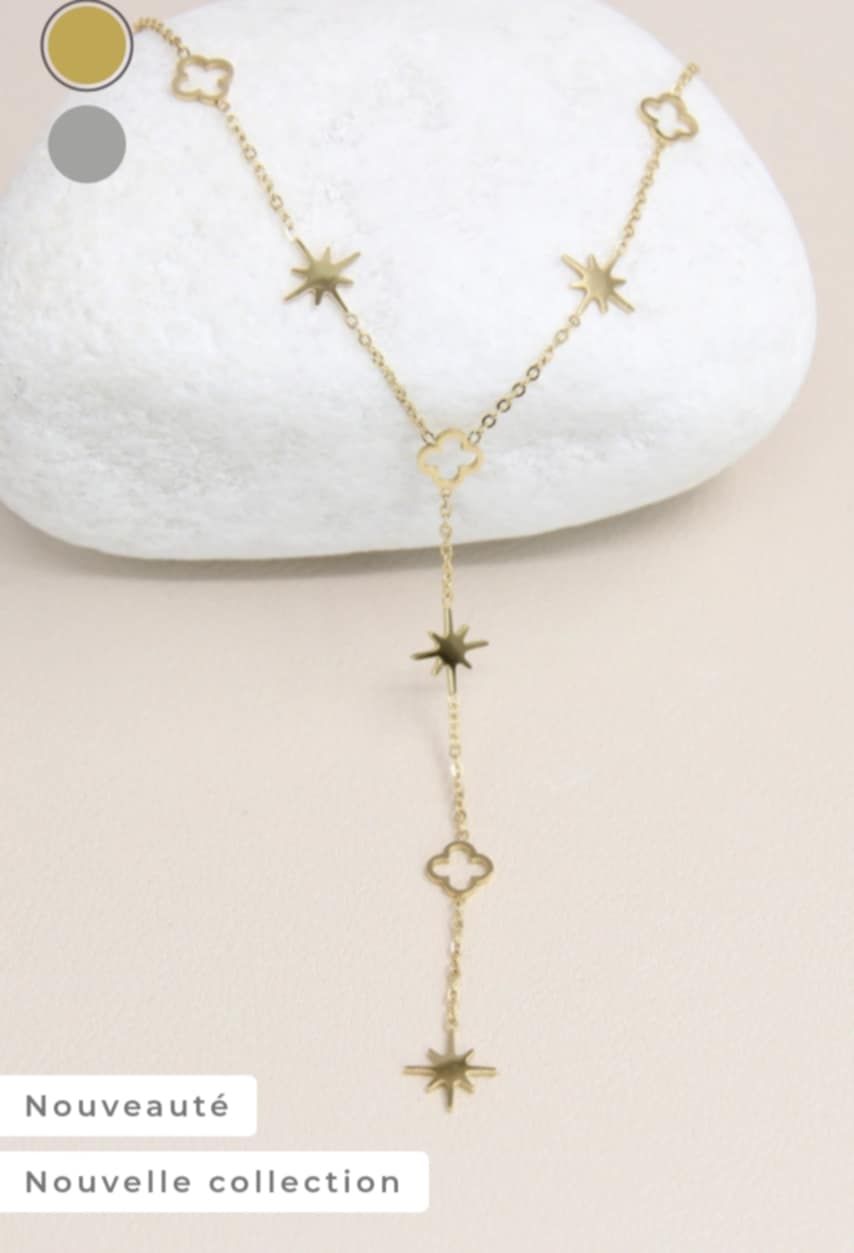 Collier pluie d&#39;etoiles