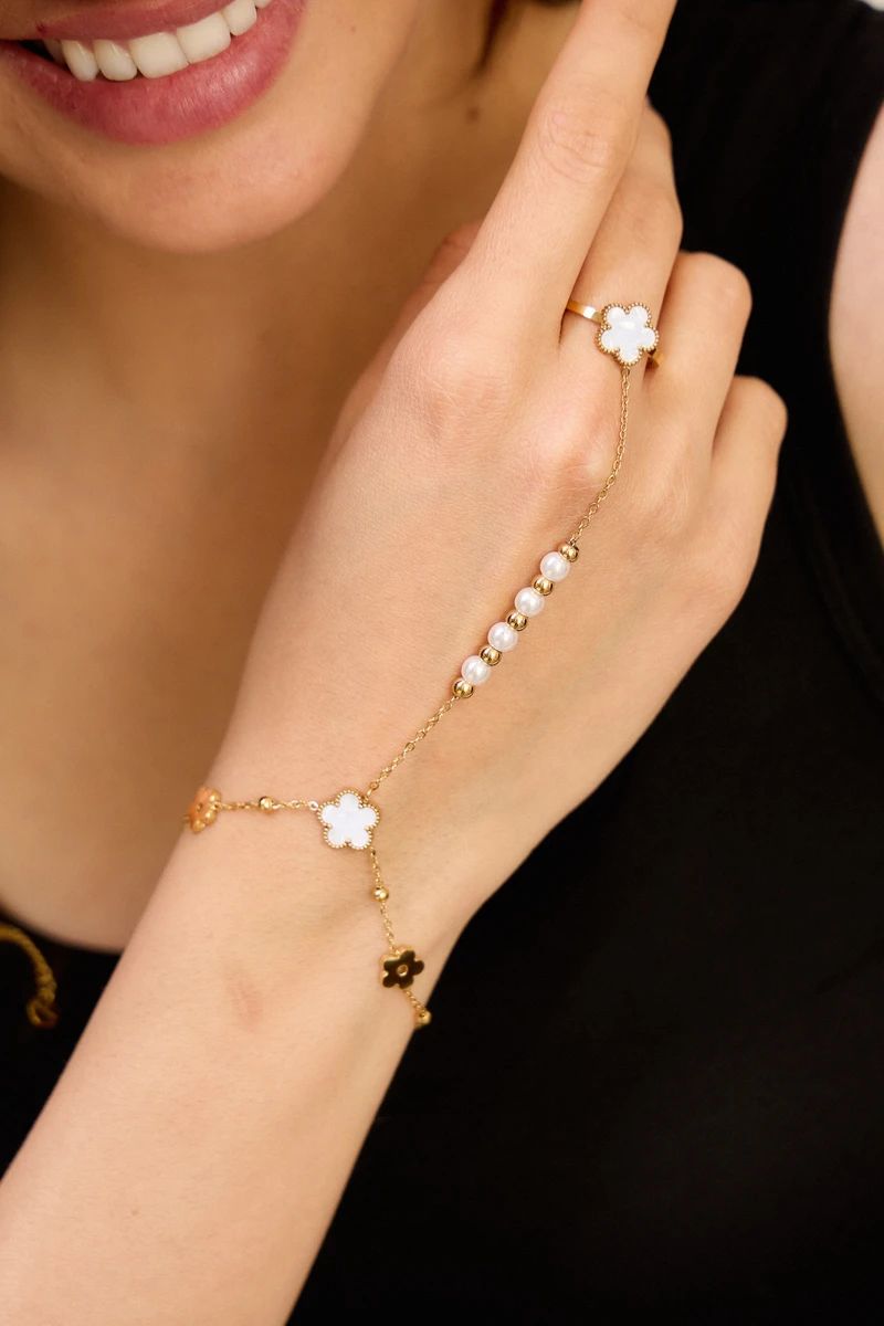 Bracelet chaine bague Julya