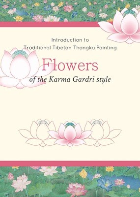 Thangka Painting Manual Book "Flowers of the Karma Gardri style"