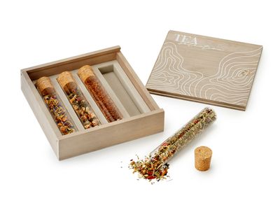 Houten Box &#39;Tea Selection&#39; Proefbuisjes