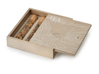 Houten Box &#39;Tea Selection&#39; Proefbuisjes