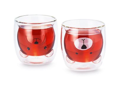 Giftset 'De zoete beertjes' met theeglas
