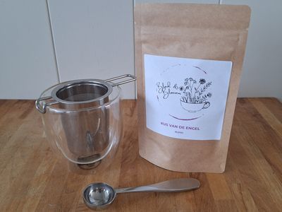 Starterspakket Thee met theeglas en RVS filter