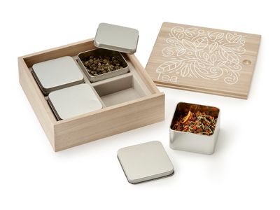 Houten box 'Tea Selection' Doosjes