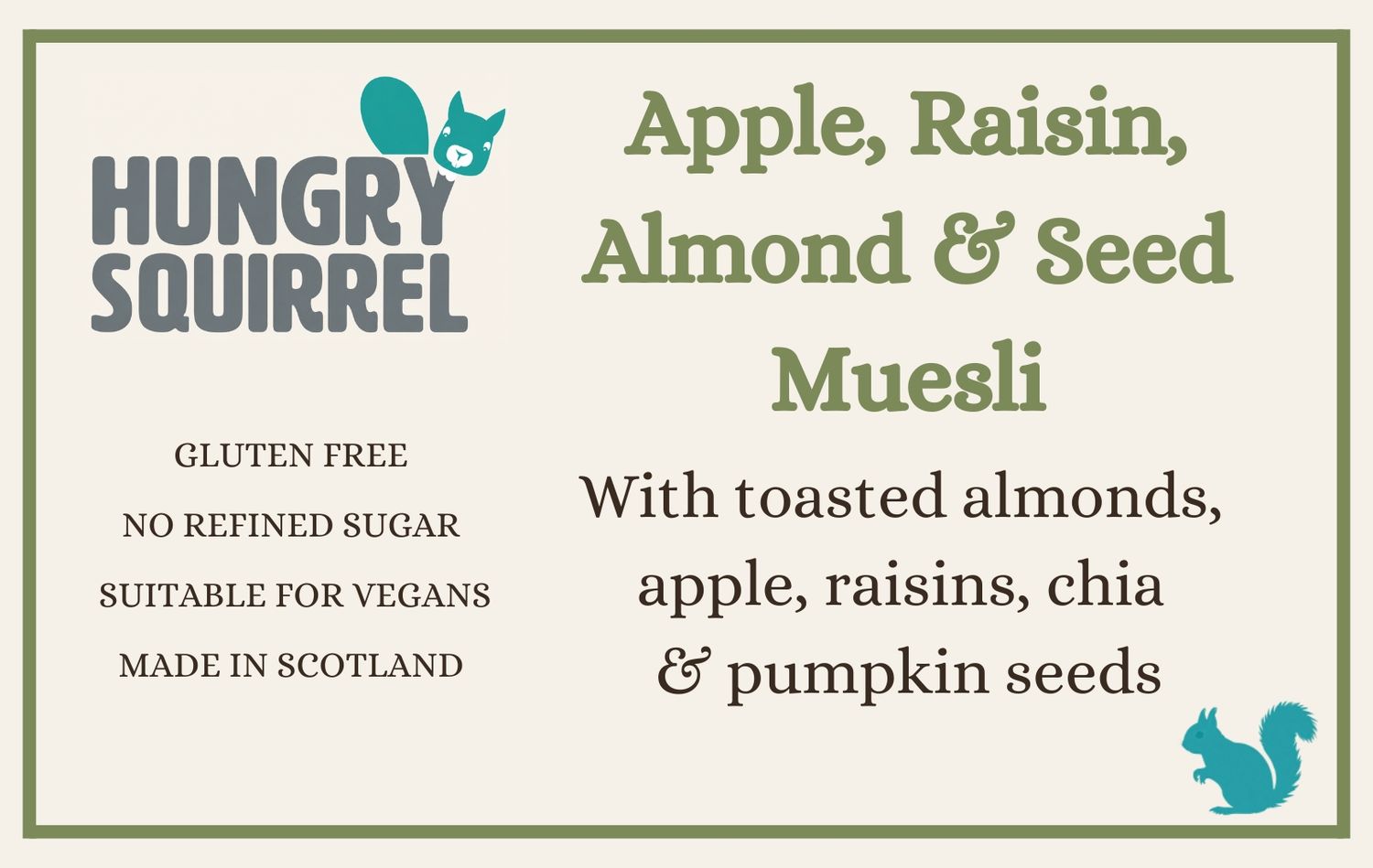 Apple, Raisin, Almond &amp; Seed Muesli 400g
