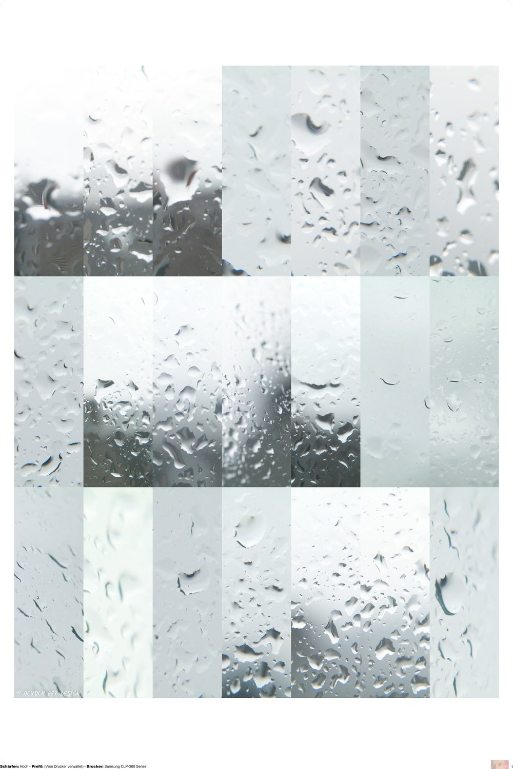 21 RAIN - 50x75 foto poster
