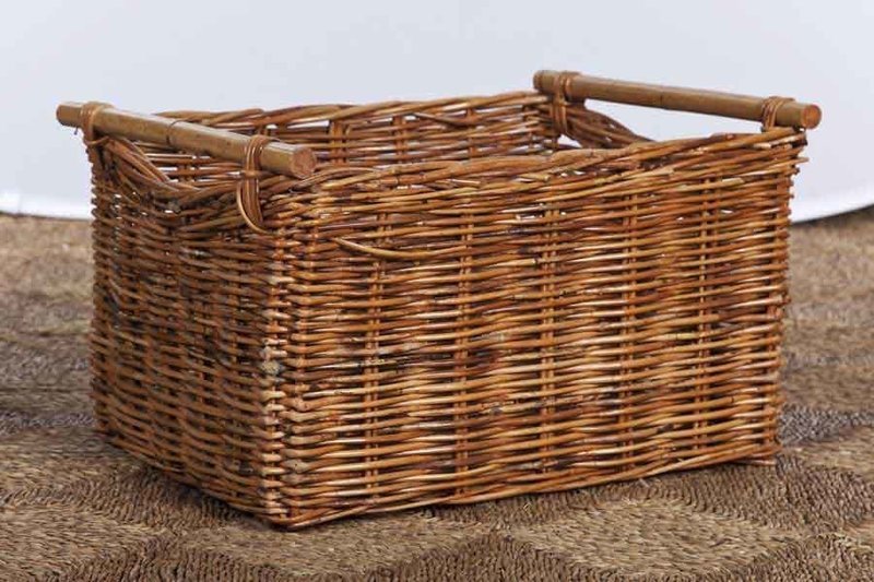 Rectange Storage w/ Rattan Handle