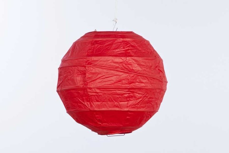 Round Paper Coloured Lampshade