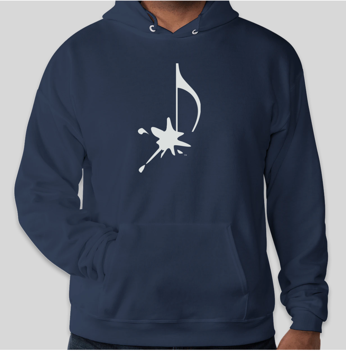 Splat Note Hoodie, Size: S, Color: Navy