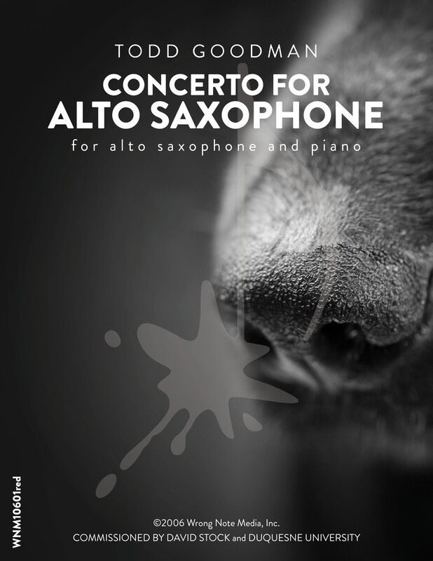 CONCERTO FOR ALTO SAXOPHONE (Piano) by Todd Goodman