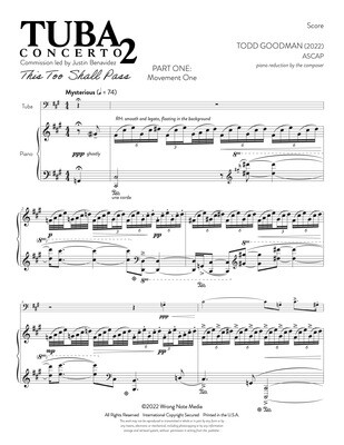 TUBA CONCERTO NO. 2 "This Too Shall Pass" by Todd Goodman