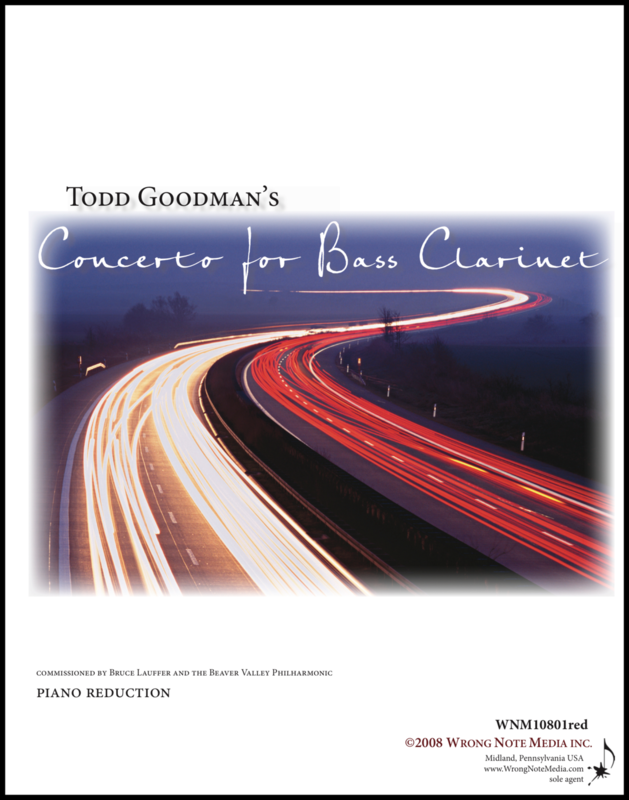 CONCERTO FOR BASS CLARINET (Orchestra) by Todd Goodman