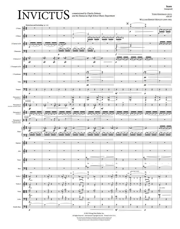 INVICTUS (Orchestra and Choir) by Todd Goodman