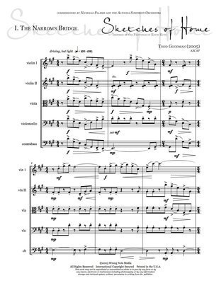 Sketches of Home - string orchestra, by Todd Goodman