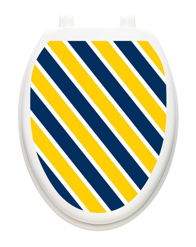 Collegiate Stripe Blue and Corn Yellow
