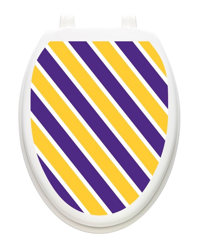 Collegiate Stripe Purple and Gold