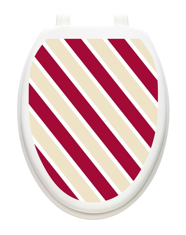 Collegiate Stripe Crimson and Cream