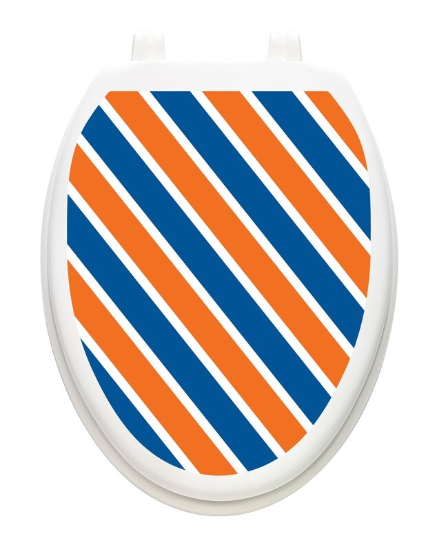 Collegiate Stripe Blue and Orange