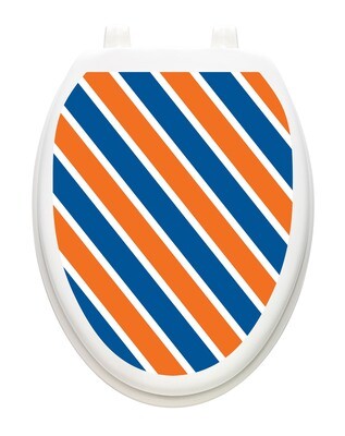 Collegiate Stripe Blue and Orange