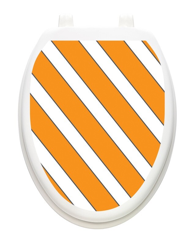 Collegiate Stripe Orange and White