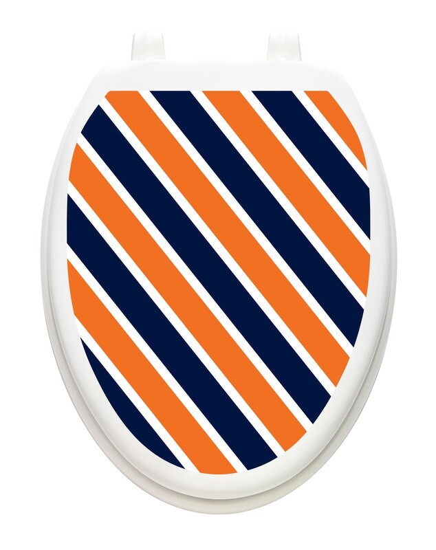 Collegiate Stripe Navy and Orange