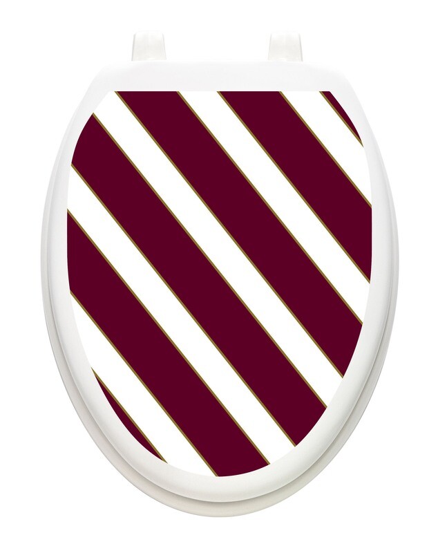 Collegiate Stripe Maroon and White
