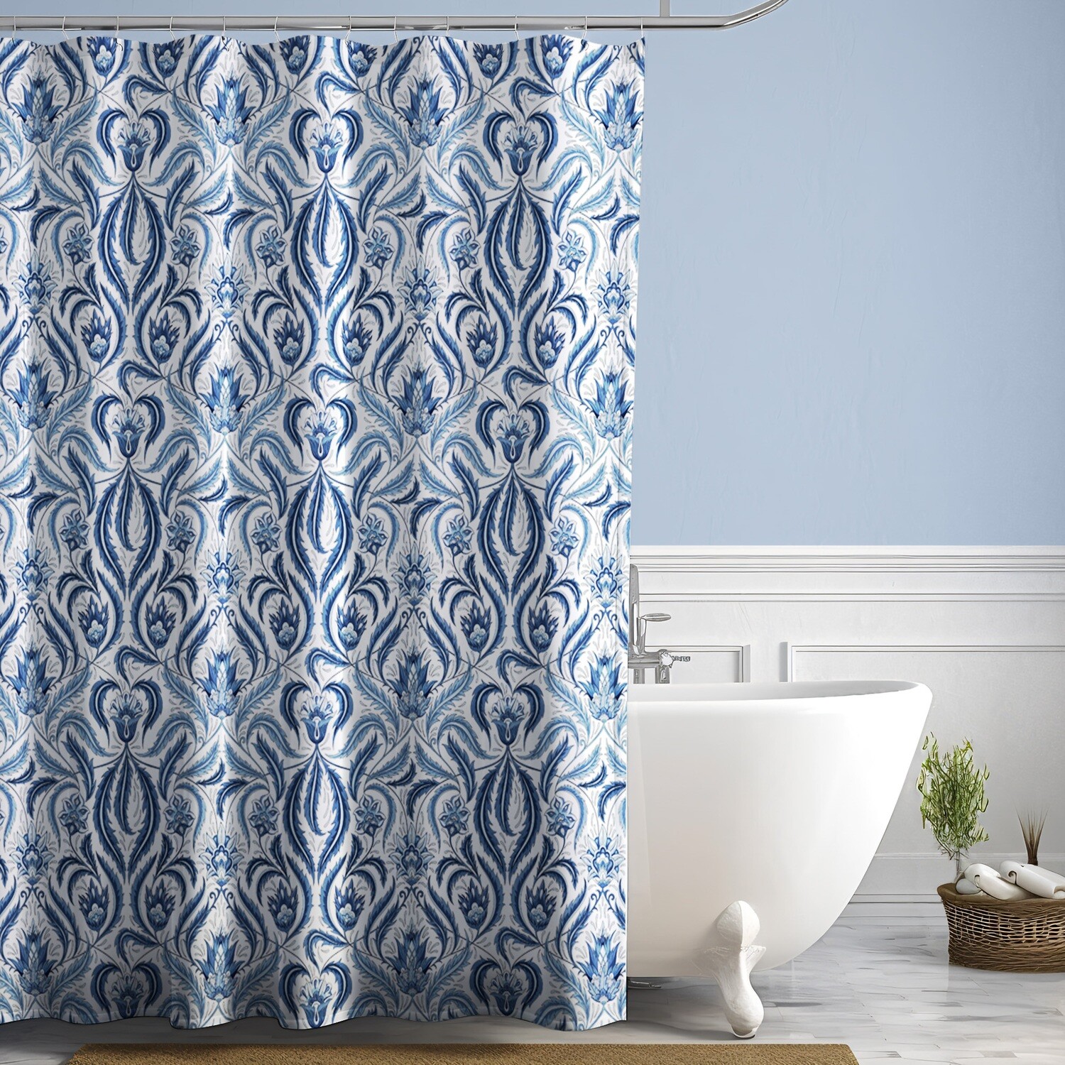 Blue Damask
