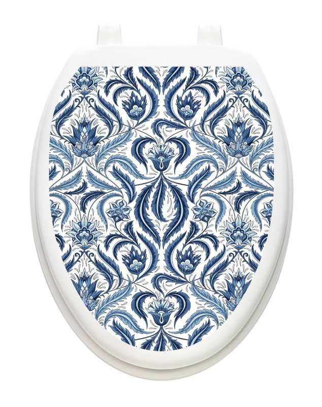 Blue Damask