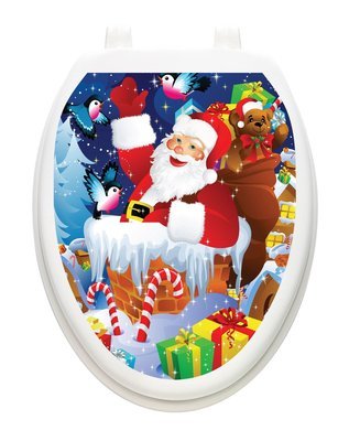Santa Up on a Roof