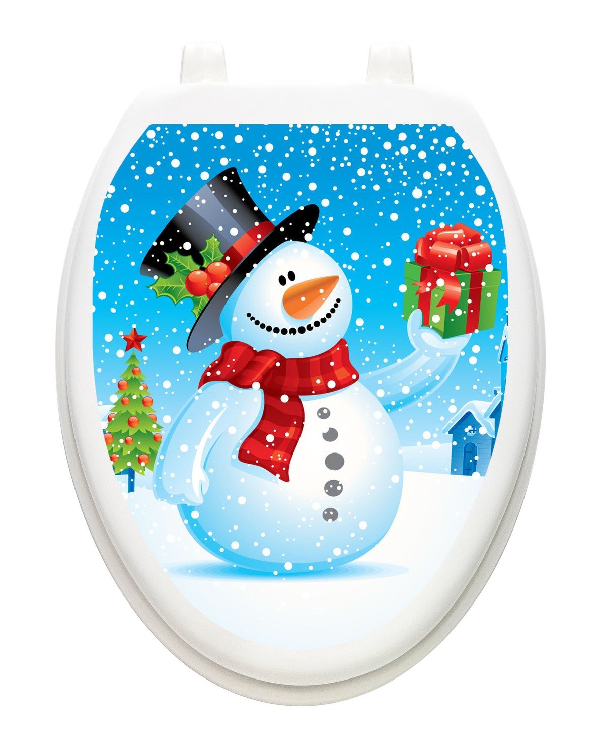 Snowman with Gift