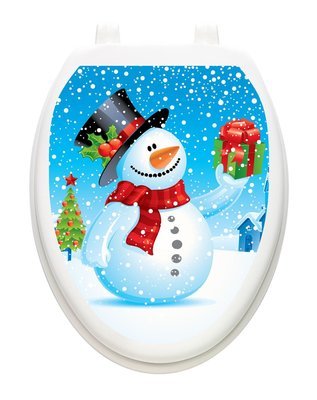 Snowman with Gift