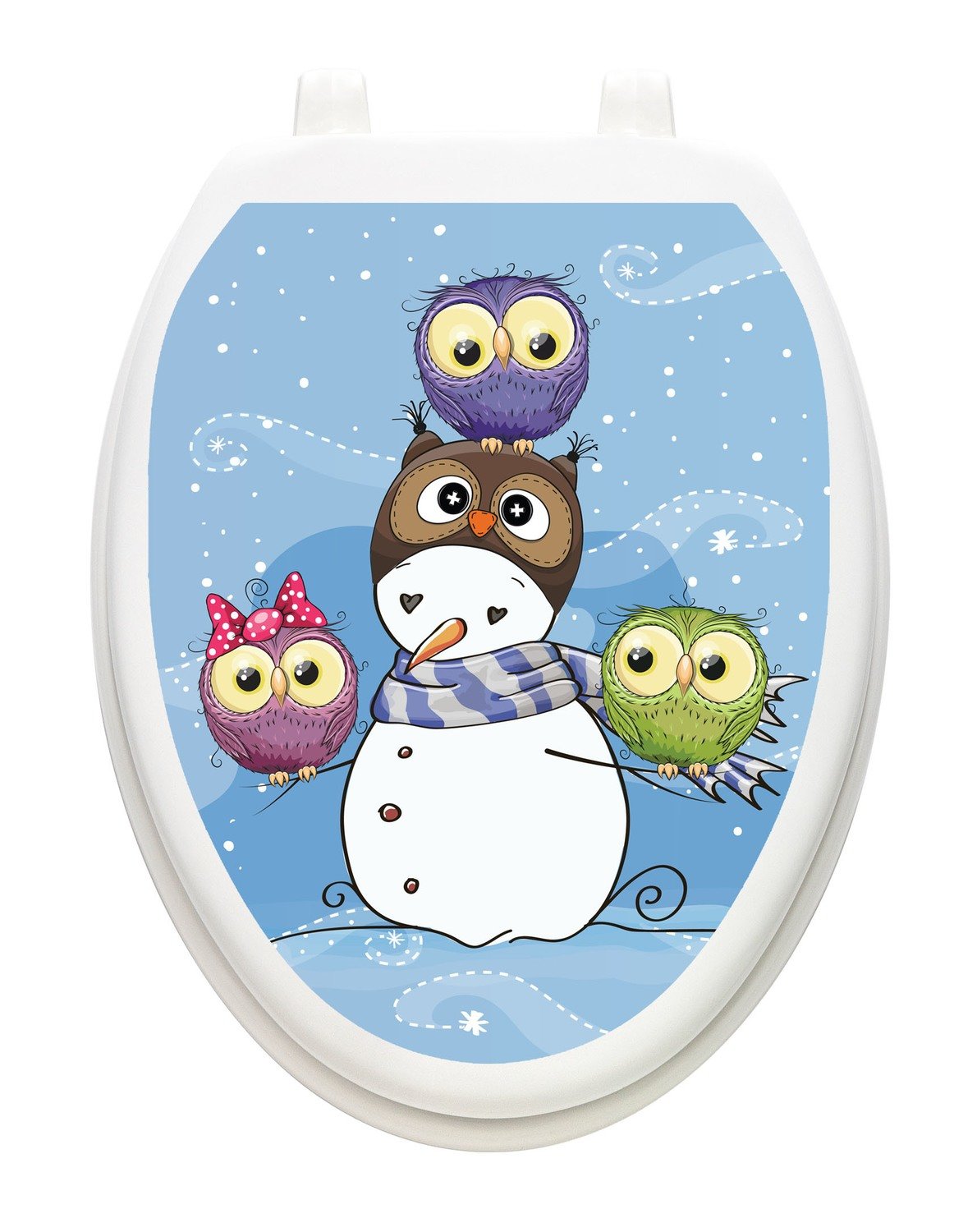 Snowman with Owls