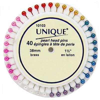 Pearl Head Pinwheels (40 Pins)