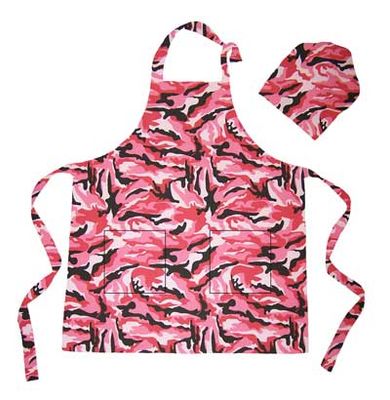 BBQ Apron &amp; Chef&#39;s Hat - Prints