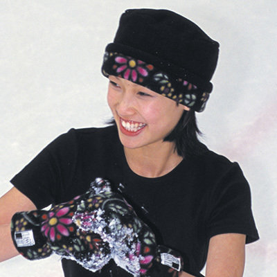 Reversible Hat &amp; 2 Mitts