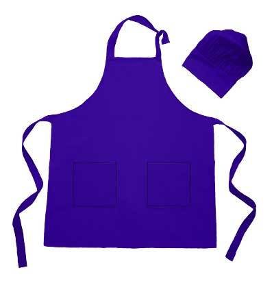 BBQ Apron &amp; Chef&#39;s Hat - Solids