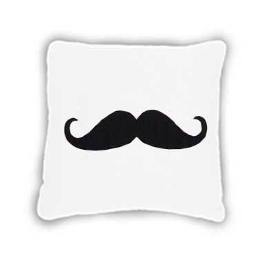 Mr. Mustache Cushion - Plain