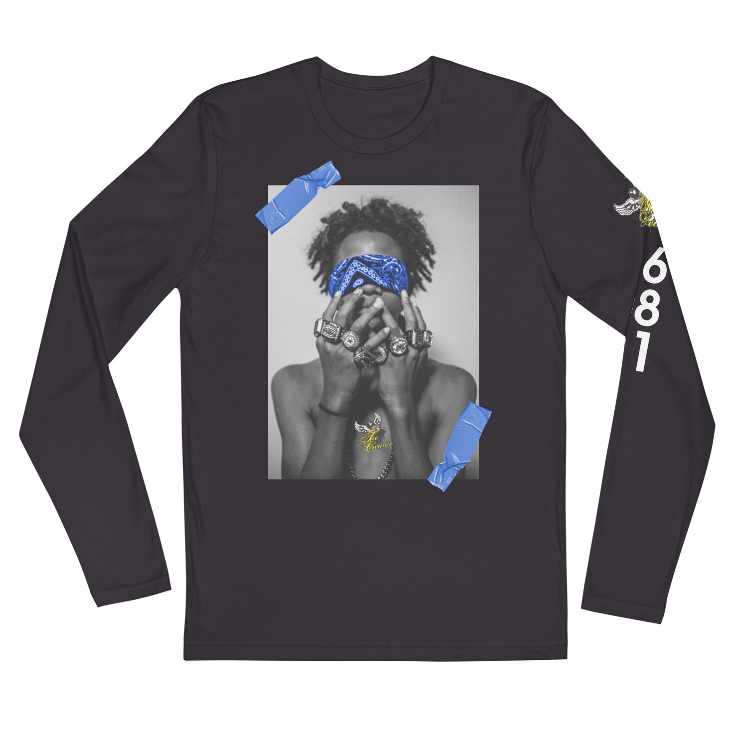 The "Champions" Long Blue Tee