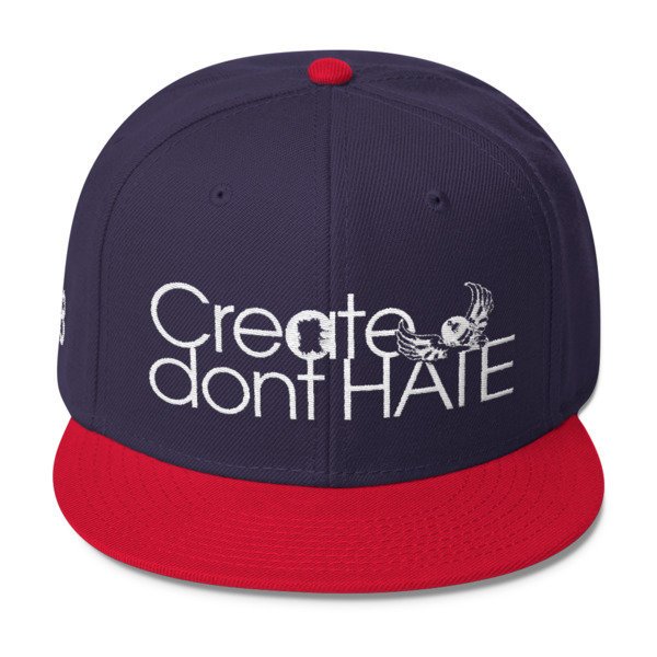 Create dont HATE Snapback-Dark