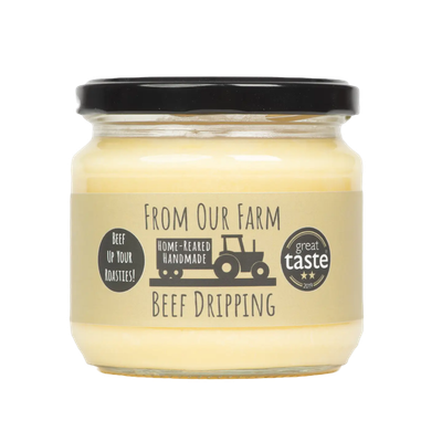 Jarred Beef Dripping - Award-Winning, Grass-Fed Tallow by FROM OUR FARM